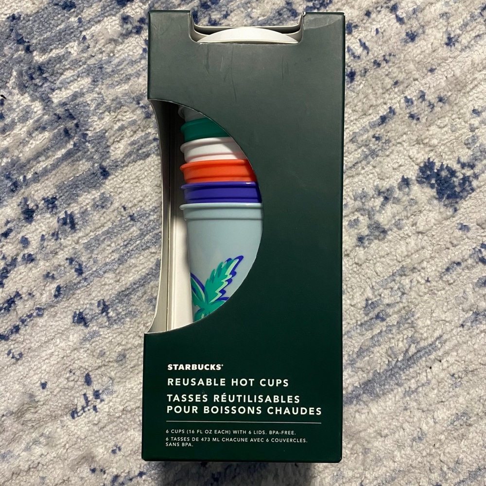 Starbucks Reusable Hot Cups - pkg of 6